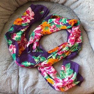 Floral Oscar de la Renta Silk Scarf